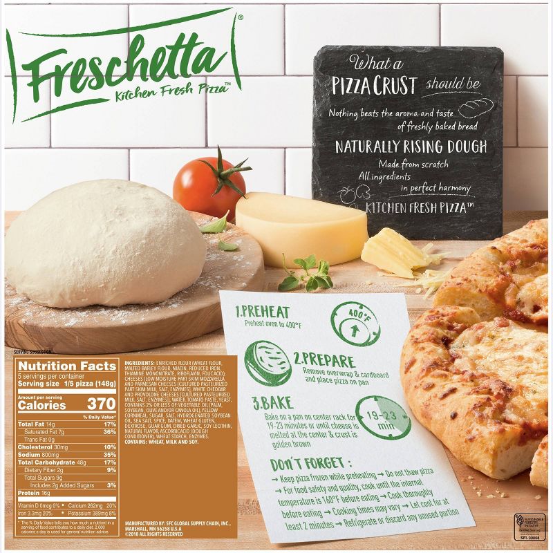 Freschetta Naturally Rising Crust Pizza Four Cheese Medley - 26.11oz, 5 of 10