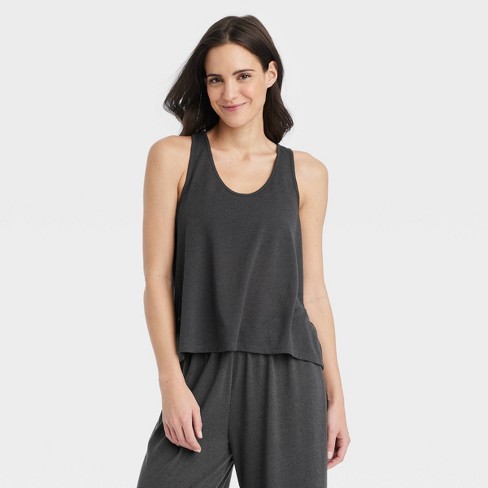 Women's Ribbed Seamless Reversible Tank Top - Colsie™ Black Xl : Target