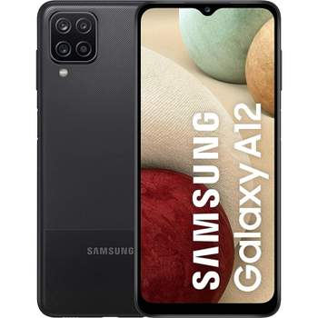 Samsung Galaxy A12 32GB A125U Black Unlocked Smartphone - Manufacturer Refurbished.