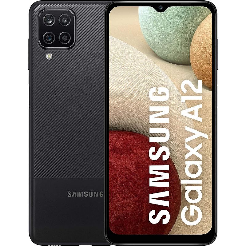 Samsung Galaxy A12 32GB A125U Black Unlocked Smartphone - Manufacturer Refurbished., 1 of 2