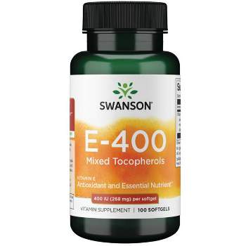 Swanson Vitamin E Mixed Tocopherols 400 Iu 100 Sgels