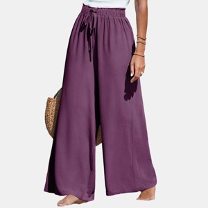 Women's Drawstring Wide Leg Pants -Cupshe - 1 of 4