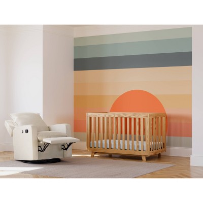 Natural Wood 3-in-1 Convertible Crib with Adjustable Mattress Base
