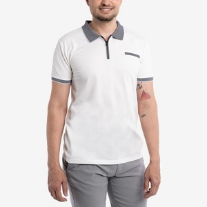 X RAY Men's Short Sleeve ribbed cuffs Polo Shirt - 1 of 4