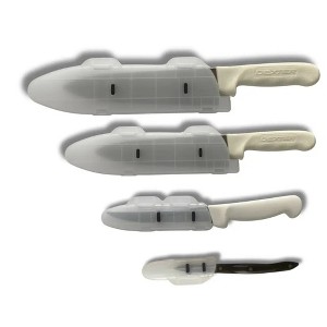 Blade Guard Hinged Knife Edge Guard with Locking Latch , Made in USA, 4Pk set (4in, 6in, 8in, 10in) - 1 of 4