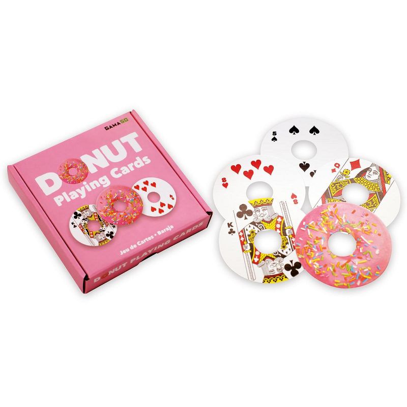 Gamago Donut-Shaped Playing Cards | 52 Card Deck + 2 Jokers, 2 of 4
