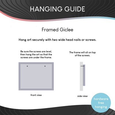 Winter Woodland Animals Canvas Print in Gray Frame