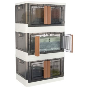 Set of Three 8.4 Gal Storage Bins - 1 of 4