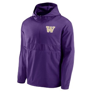 NCAA Washington Huskies Men's Gray Windbreaker Jacket - 1 of 3