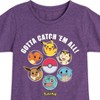 Girls' - Pokémon - Gotta Catch Em All Design Fitted Short Sleeve Graphic T-Shirt - 2 of 4