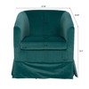 GustoWave Modern 360 Degree Swivel Living Room Chairs, Barrel Chair Upholstery Accent Sofa Chairs for Bedroom,  26.38''D x 27.36''W - 2 of 4