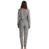 #followme Buffalo Plaid 2 Piece Thermal Pajama Set for Women -Jogger Winter Christmas PJs - 2 of 3