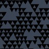 Secret Mountain Shadow Navy Blue and Black Geometric Abstract Paste the Wall Wallpaper - 4 of 4