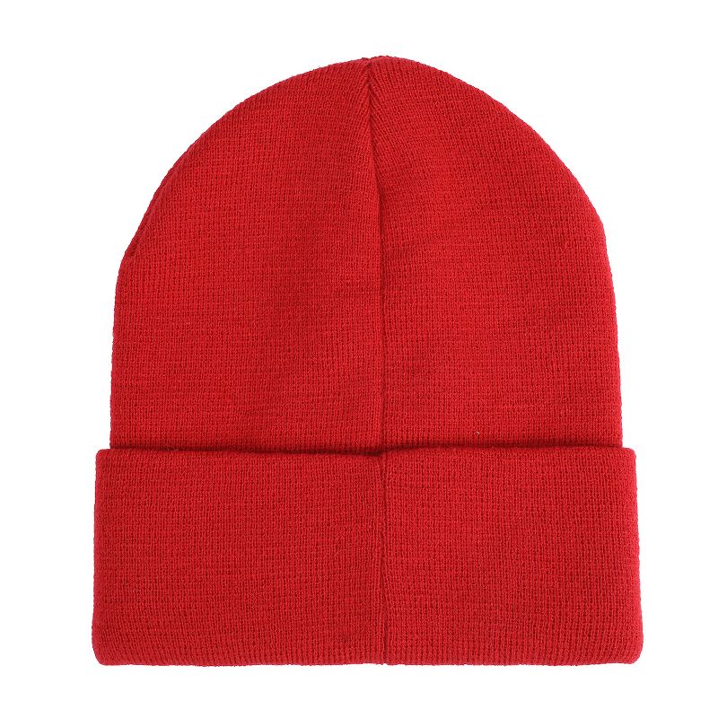 Marvel Logo Adult Red Beanie, 3 of 5