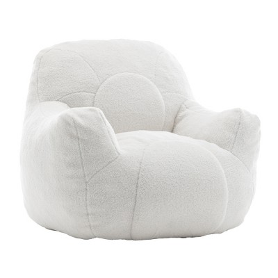 LIVAREEmlen Bean Bag Sofa with Tufted Soft Stuffed Filling, Fluffy and Lazy Sofa with Memory Foam for Dorm, Apartment, Living Room