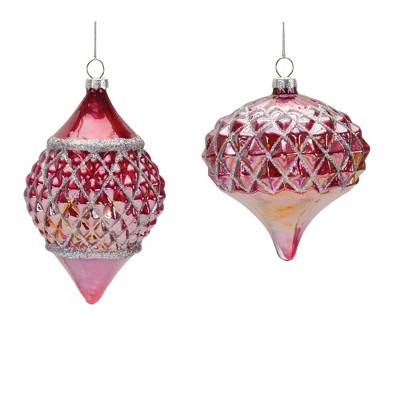Irredescent Glass Ornament (Set of 6)