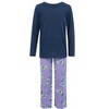 Fruit of the Loom Girls Long Sleeve Fleece Pajama Set, 2-Piece, Sizes 4-16 - 4 of 4