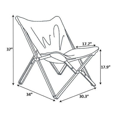 wood butterfly chair target