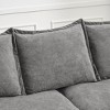 88.5" Dutch Velvet 3-Seater Sailboat Sofa with 2 Pillows, Compact Design for Small Spaces (Modern Style) - 4 of 4