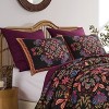 Greenland Home Fashions Jessa Sham – Quilted Pillow Cover with Floral Motif, 100% Cotton, Soft Pastel Tones - 2 of 4