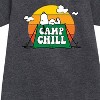 - Peanuts - Camp Chill Graphic Short Sleeve Fleece Dress - 2 of 4