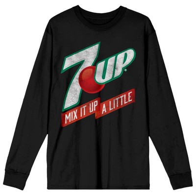 7up Mix It Up A Little Crew Neck Short Sleeve Black Adult Tee -medium ...