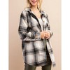 Women's Plaid Shirt Jacket - KORI - image 2 of 3