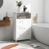 VYNXARIA Elegant White Multi-Functional Storage Cabinet with Drawers - 2 of 4