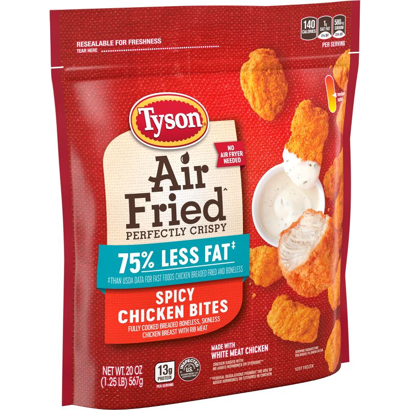 Tyson Air Fried Spicy Chicken Bites - Frozen - 20oz, 3 of 8
