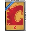 Trends International NHL Calgary Flames - Logo 25 Framed Wall Poster Prints - 3 of 4