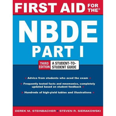 First Aid for the NBDE Part 1, Third Edition - 3rd Edition by  Derek M Steinbacher & Steven R Sierakowski (Paperback)