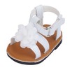Sophia’s Sandals with Flower for 15” Dolls, White - 2 of 3