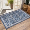 Washable Vintage Rug Non Slip Low Pile Rug Soft Retro Throw Floor Cover Foldable Indoor Carpet for Living Room Bedroom Playroom Nursery - 2 of 4