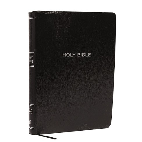 Nkjv, Reference Bible, Super Giant Print, Leather-look, Black, Red ...