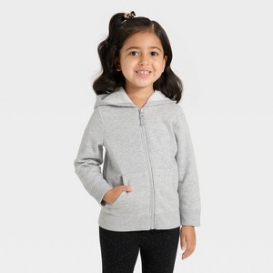 Toddler Girls' Zip-Up Fleece Hoodie - Cat & Jack™ - 1 of 3