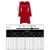 Women's Cross V-Neck Wrap Ruffle Party Mini Dress - 4 of 4