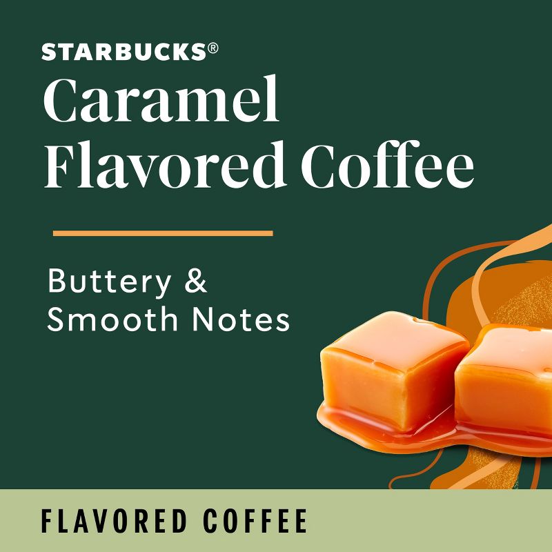 Starbucks Light Roast Ground Coffee&#8212;Caramel Flavored Coffee&#8212;Naturally Flavored&#8212;100% Arabica 1 bag (11 oz), 3 of 9