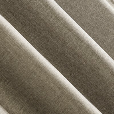 Barley Heathered Texture Tab Top Semi-Sheer Curtain Panel 40" x 63"