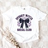 Simply Sage Market Coquette Spooky Witch Social Club Garment Dyed Tee - 3 of 4