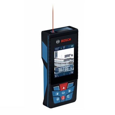 Bosch GLM400C-RT 400 ft Cordless Bluetooth Laser Measure with Camera Viewfinder and AA Batteries Kit Manufacturer Refurbished