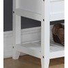Ridstar 35.43 in. W Rectangle Ottoman Bench with Shoe Storage For Entryway-White - 3 of 4