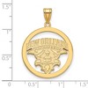 Black Bow Jewelry 14k Yellow Gold Plated Sterling Silver New Orleans Privateers NCAA Extra Large Pendant - 2 of 3