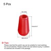 Unique Bargains ABS Plastic Strong Impact Resistance Good Surface Gloss Guitar Toggle Switch Knob Cap 5 Pcs - 2 of 4