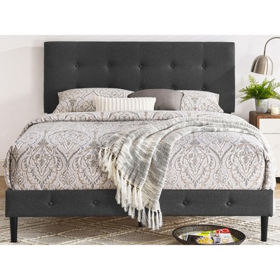DeCoro Cambridge Upholstered Wooden Platform Bed Frame