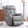 36.00"Electric Power Lift Recliner Chair for Elderly, PU Recliner Chair for Seniors, Home Theater Seating,Living Room Chair (Black PU) - 2 of 4