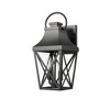 HANPURE Matte Black Outdoor Wall Sconce with Clear Glass Shade, Waterproof Porch Light Fixture for Garage, Patio, Front Door, Balcony (1 Pack) - 3 of 4