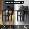 C Cattleya 2 Pack Matte Black Motion Sensor Integrated LED Outdoor Wall Lights - 3 of 4