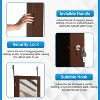 FDW Jewelry Cabinet Wall Mounted Lockable Jewelry Armoire with Mirror and Drawers - 3 of 4