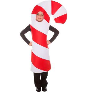 HalloweenCostumes.com One Size Fits Most   Child Candy Cane Costume, Red/White