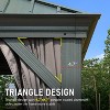 DOMETOUR 14x24FT Hardtop Gazebo, Steel Double Roof, Aluminum Frame, Curtains & Netting, for Patio/Garden/Deck, Grey - 4 of 4